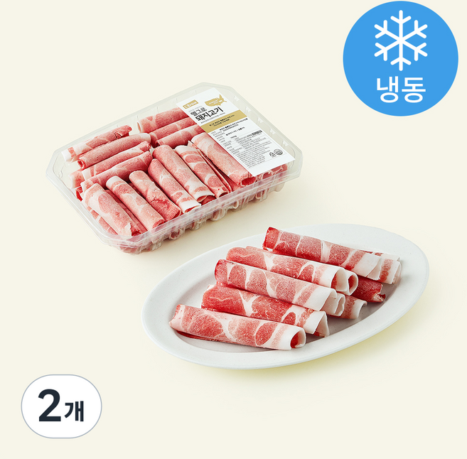 엘그로 목전지 돌돌말이 바로구이 샤브샤브용 (냉동), 2개, 1kg