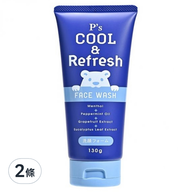 P's 清涼保濕洗面乳, 130g, 2條