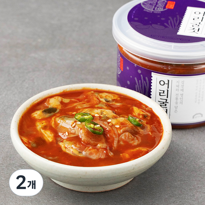 굴다리 김정배 명인젓갈 어리굴젓, 250g, 2개