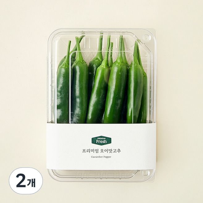 프리미엄 오이맛고추, 200g, 2개