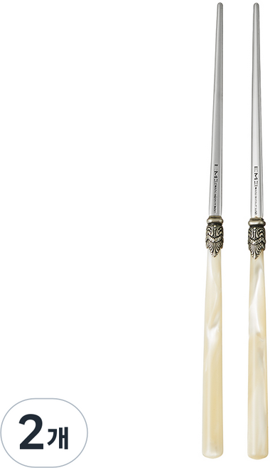 EME 나폴레옹 커트러리 젓가락, 펄 아이보리, 단품, 2개