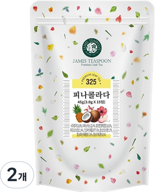 제임스티스푼 피나콜라다, 2개, 15개입, 3g