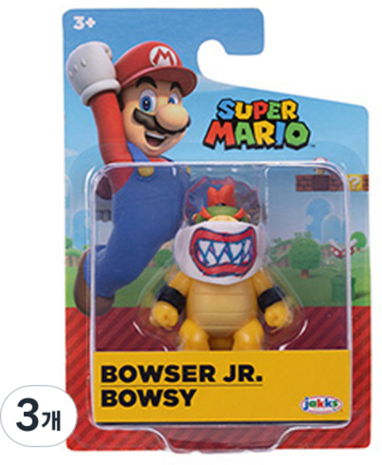jakks PACIFIC 任天堂 瑪利歐 小庫巴 公仔 6.35cm 85489, 3個