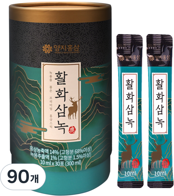 양지홍삼 활화삼녹, 90개, 10ml
