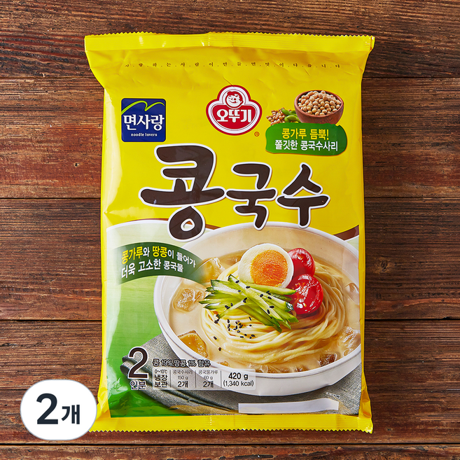 오뚜기 콩국수 2인분, 420g, 2개