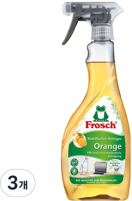프로쉬 오렌지 멀티 클리너, 500ml, 3개