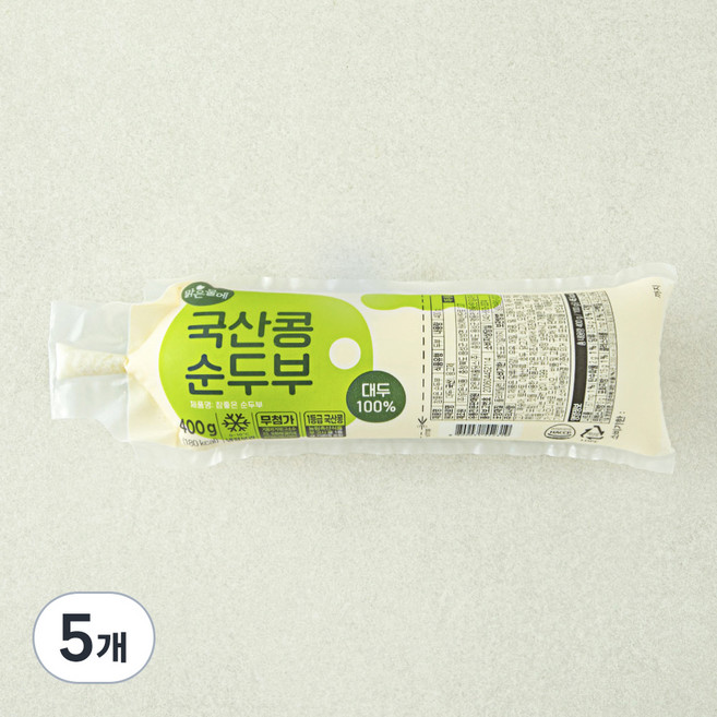 맑은물에 참좋은 순두부, 400g, 5개