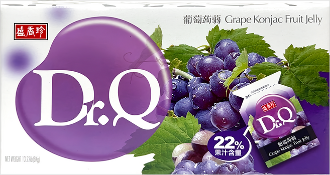 盛香珍 Dr.Q葡萄蒟蒻果凍, 6kg, 1盒