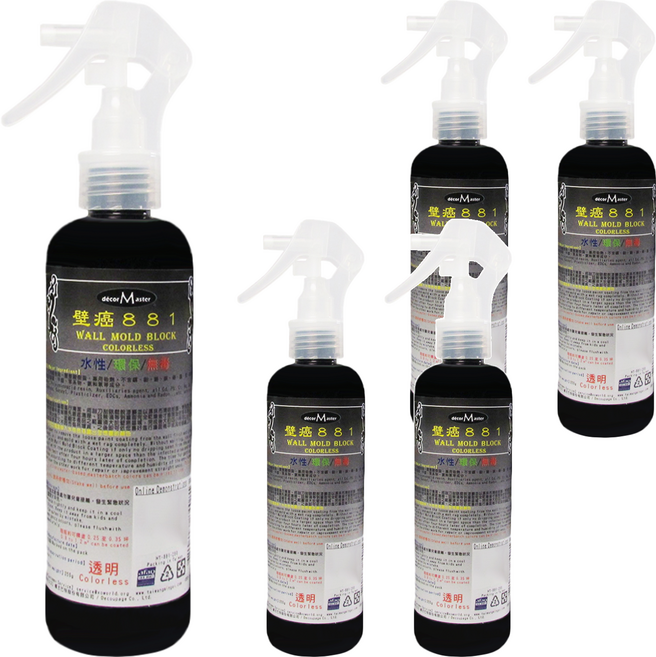 decorMaster 壁癌掰掰 22 x 6.5 x 5cm 透明, 250g, 5瓶