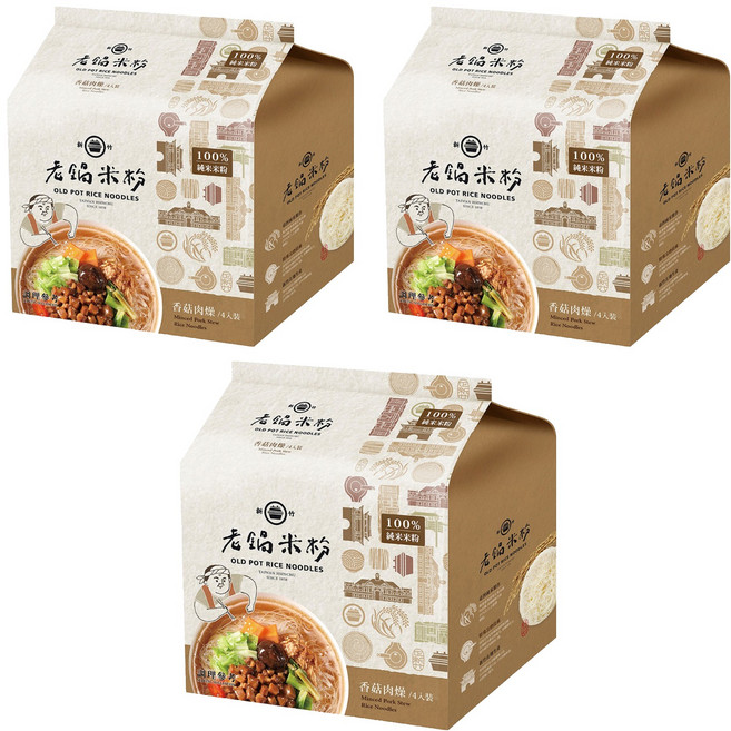 老鍋米粉 湯米粉, 240g, 3袋