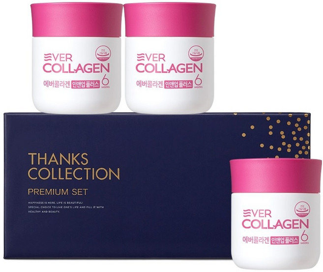 EVER COLLAGEN 膠原蛋白保健錠禮盒組 63g+紙袋, 189g, 1組