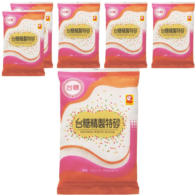 台糖 精製特砂, 500g, 6包