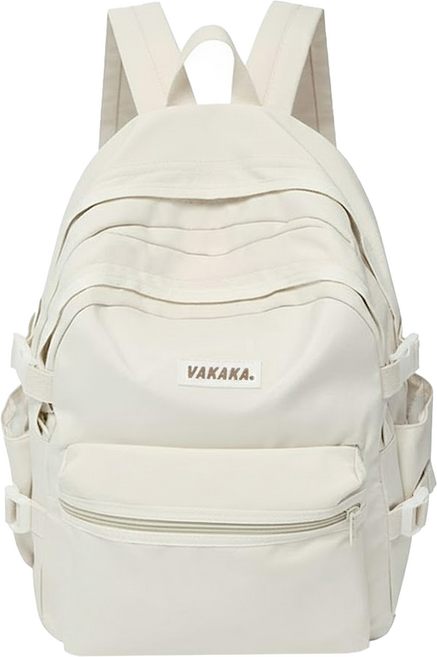 VAKAKA 學生後背包, 象牙白