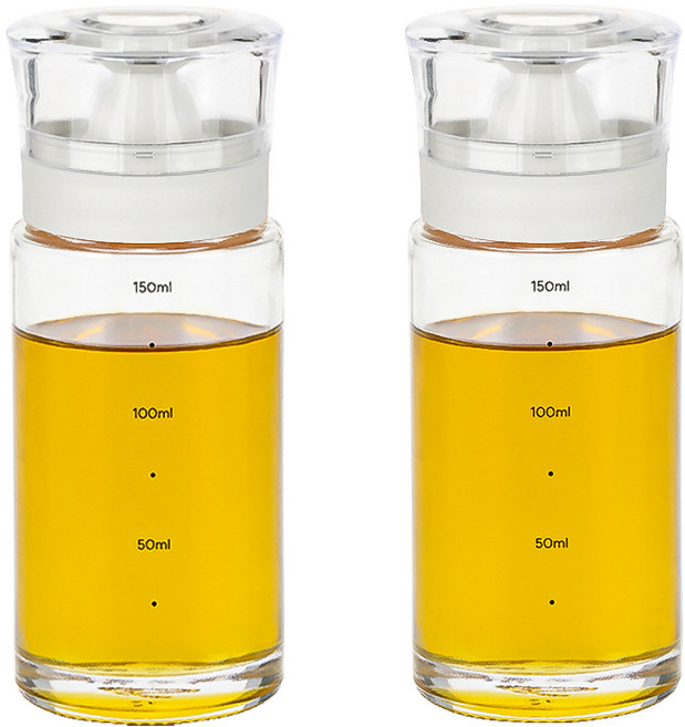 시노글라스 키텐실 실리콘 오일병 S CAP 크림화이트, 170ml, 2개