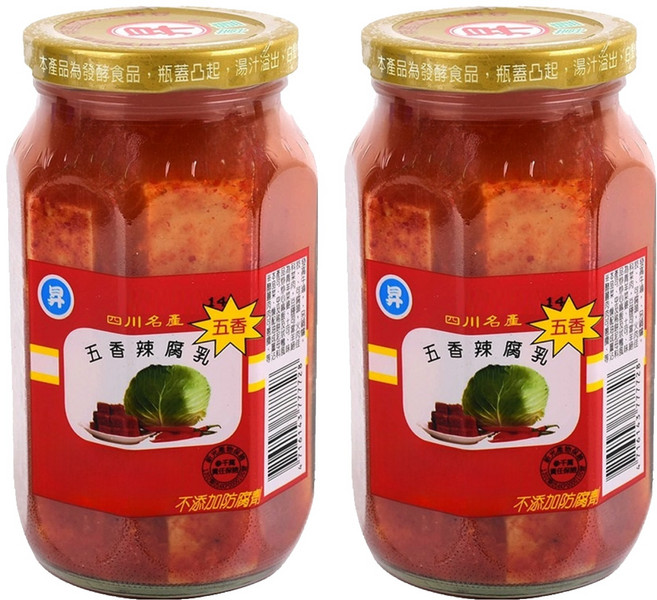 正昇 食品 五香辣乳, 460g, 2罐
