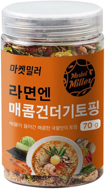 마켓밀러 라면엔 매콤 건더기 토핑, 70g, 1개