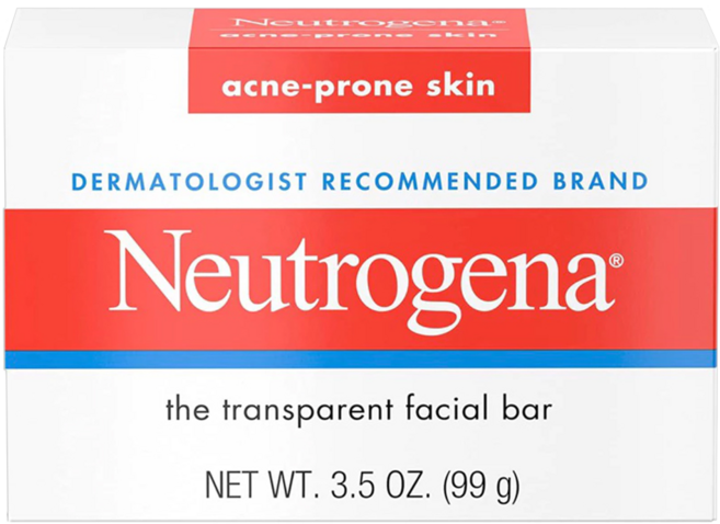 Neutrogena 痘痘護理透明潔面皂, 99g, 1個