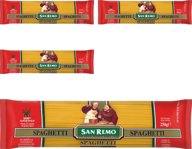 SAN REMO 聖雷蒙 義大利直麵, 250g, 4包