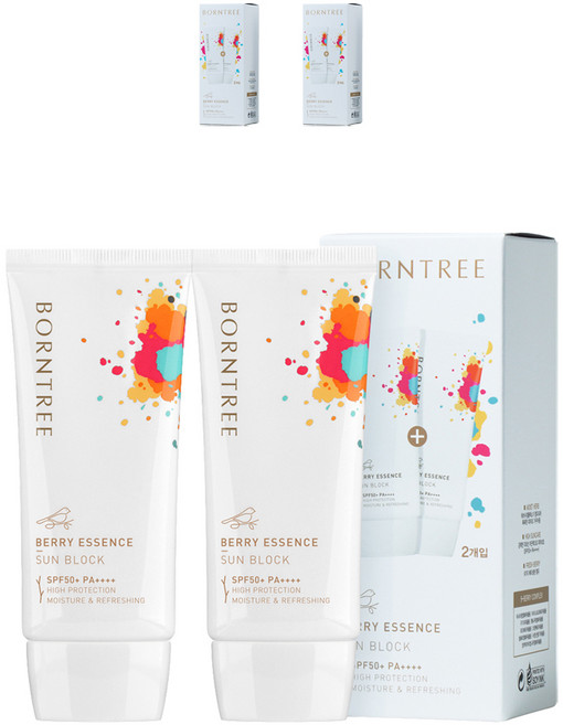 본트리 베리 에센스 선블럭 SPF50+ PA++++, 50ml, 6개
