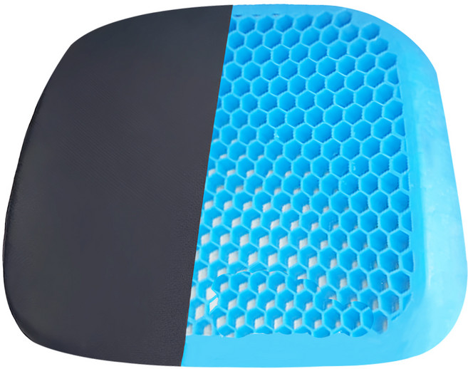 comet 矽膠坐墊 附坐墊套, 藍色+黑色