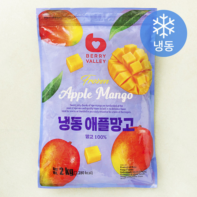 베리밸리 애플망고 (냉동), 2kg, 1개