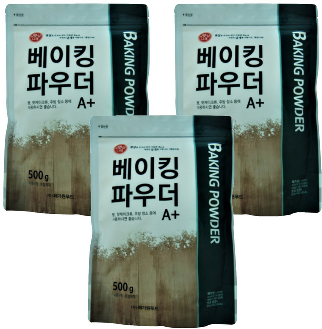 해가원 햇살나래 베이킹파우더 A 플러스, 500g, 3개