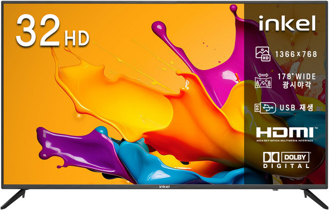 인켈 HD LED TV, PIH32H, 고객직접설치, 스탠드형, 81cm
