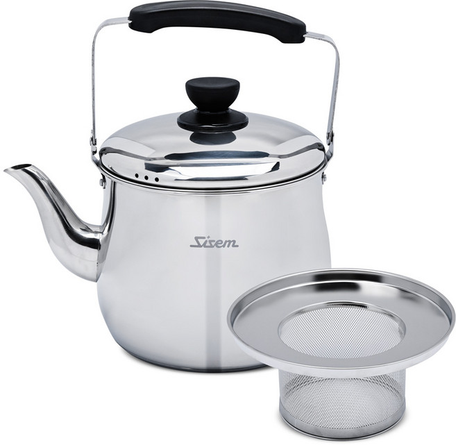 시샘 프리미엄 스텐 차망 + 주전자, 5L, 실버, 1세트