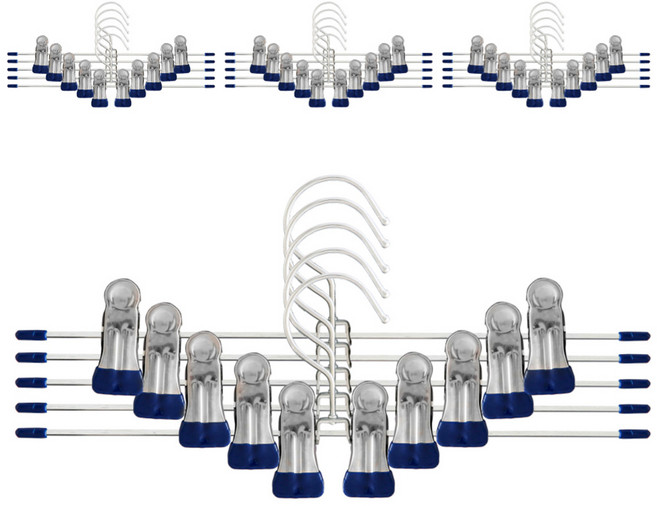 라이프서치 논슬립 집게 치마 바지걸이, 네이비, 20개