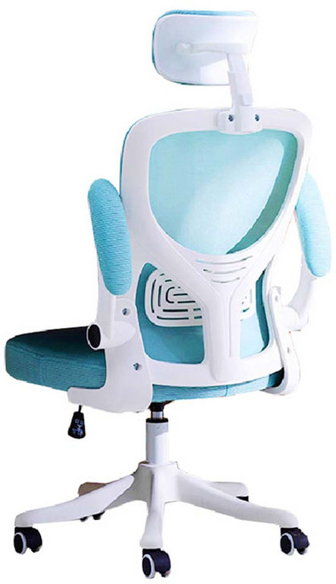 後仰頭枕辨公椅, 白框藍網