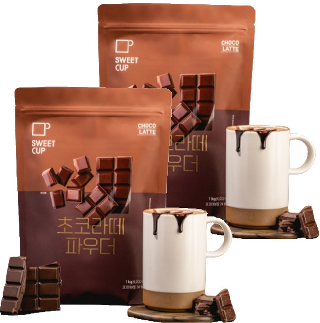 스위트컵 초코라떼 파우더, 1kg, 2개, 1개입