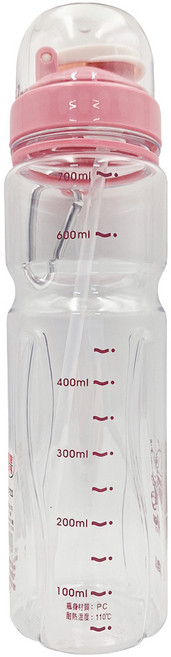 BuBee 小蟻布比 休閒壺, 透明, 700ml, 1個