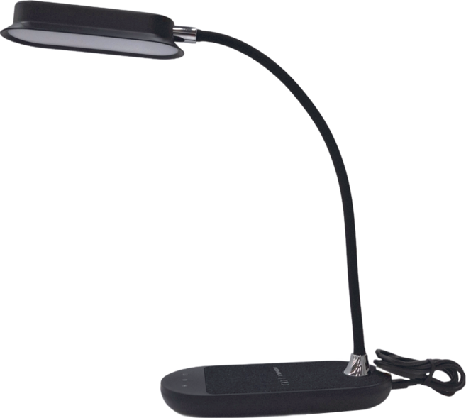 MOMAX Q.LED flex 二合一 無線充電座檯燈 (10W), 黑色