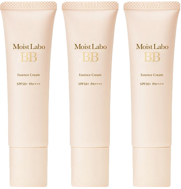 MEISHOKU 明色 MoistLabo保濕遮瑕精華BB霜 SPF50+ PA++++, 01 白皙色, 30g, 3條