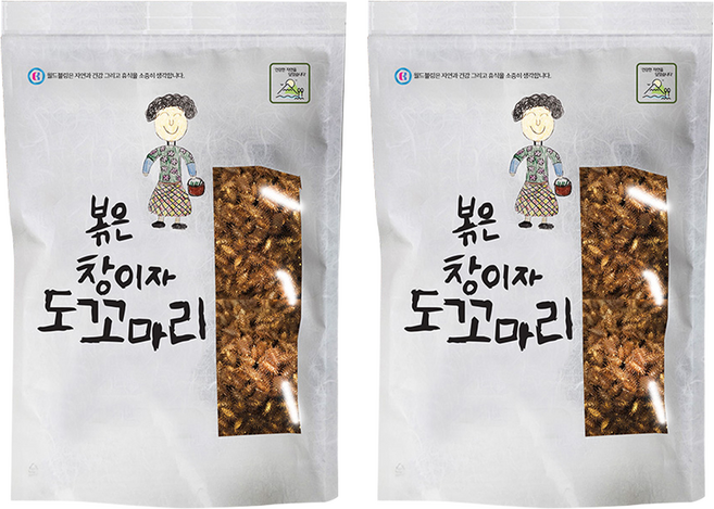 월드블링 자연산 볶은 창이자 도꼬마리, 200g, 2개