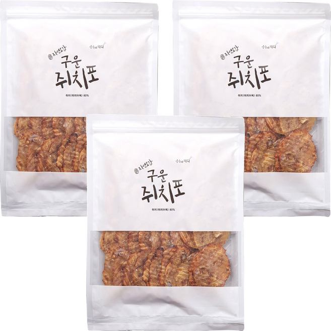 더먹다 구운 쥐치포, 400g, 3개