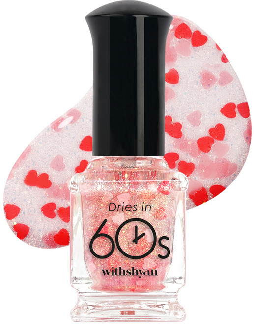위드샨 60초 매니큐어, M018앨리스하트, 9ml, 1개