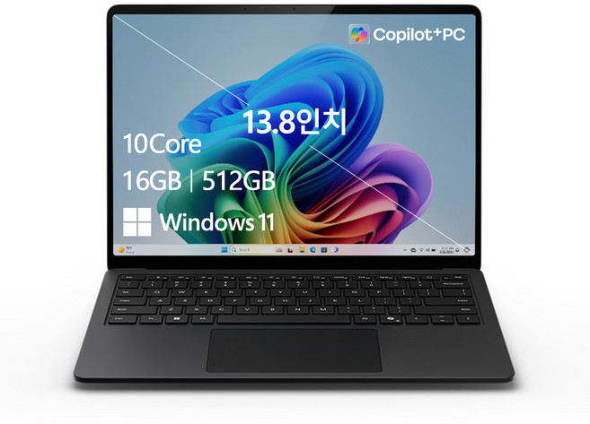 마이크로소프트 2024 서피스 랩탑 13.8 스냅드래곤, 블랙, 512GB, 16GB, WIN11 Home, ZGM-00057