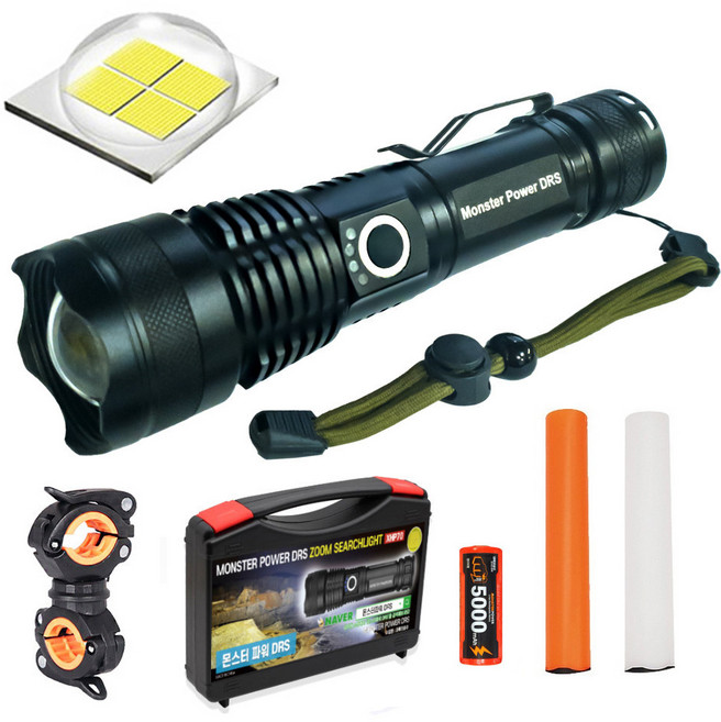 몬스터파워 DRS 랜턴 세트, 블랙, 1세트
