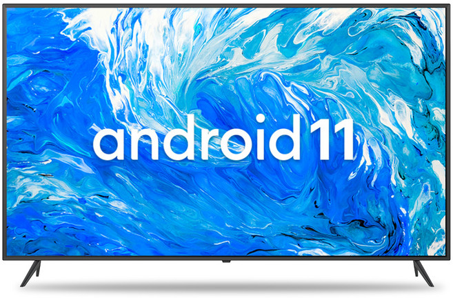 이엔티비 4K UHD 안드로이드 11 구글 스마트 TV, 165cm(65인치), CUSM651, 스탠드형, 방문설치