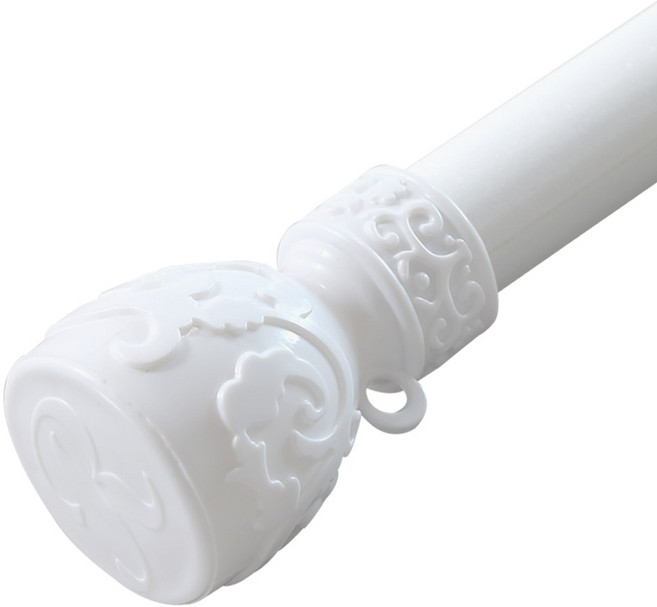 썬데코 01 25mm 커튼봉 장구 + 조절브라켓 세트, 화이트(커튼봉)