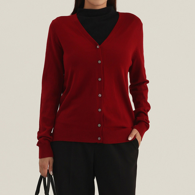 엘쏘 여성용 23컬러 기본 니트 가디건