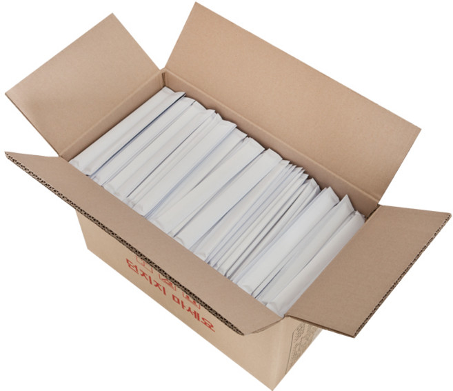 세화통상 프라임 백양목 무인쇄 종이포장 나무젓가락, 1000개, 1세트