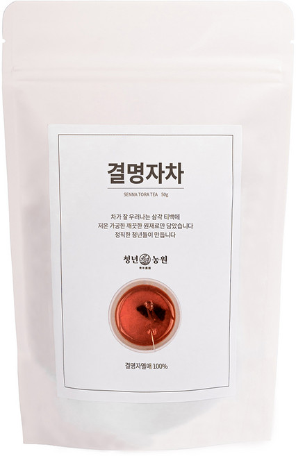 청년농원 저온가공 결명자차 삼각티백, 1g, 50개입, 1개