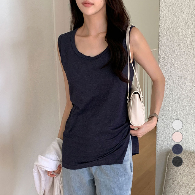 아피나르 여성용 통기성 슬리브리스 티셔츠