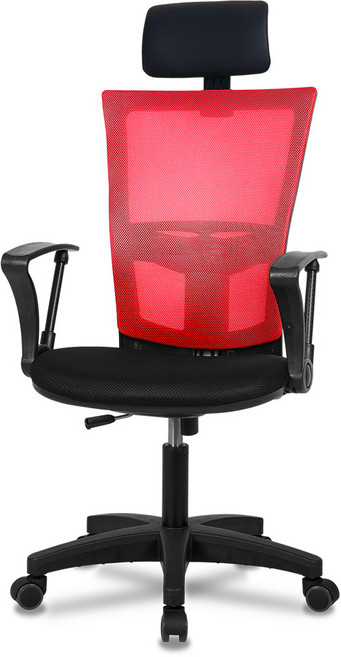 체어클럽 M2 헤더형 메쉬의자, 레드