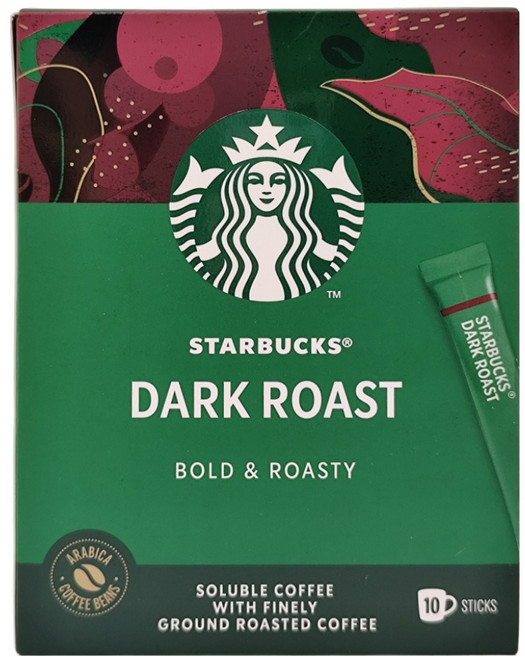 STARBUCKS 星巴克 特選系列 深度烘焙咖啡 隨手包, 2.3g, 10包, 1盒