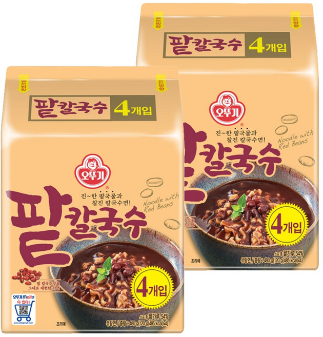 오뚜기 팥칼국수, 120g, 8개