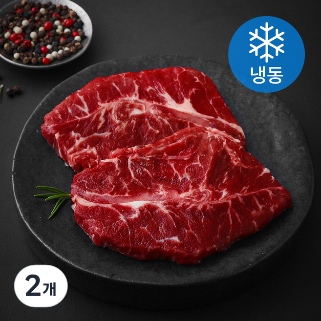 레커컷 호주산 부채살 구이용 (냉동), 2개, 200g