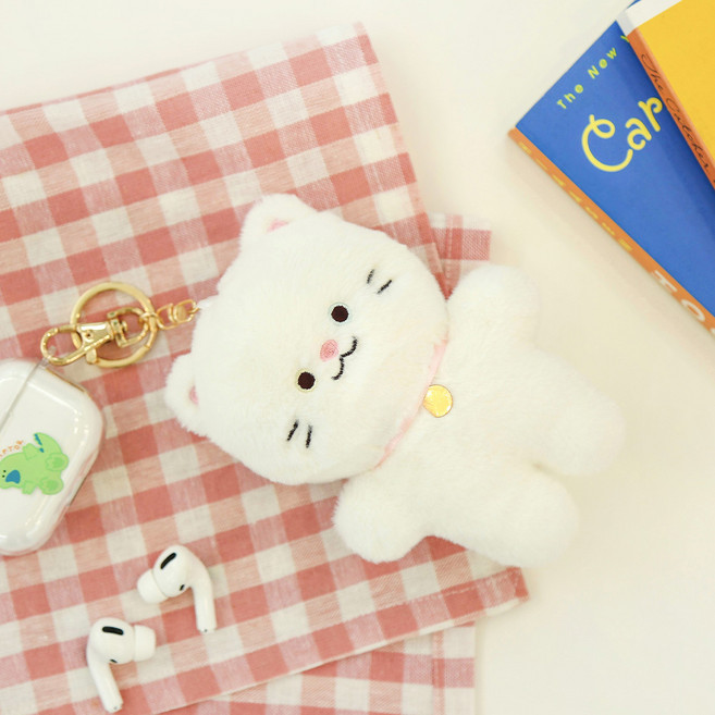 모찌타운 꾹꾹이 삼총사 인형 키링, 18cm, 오드, 1개